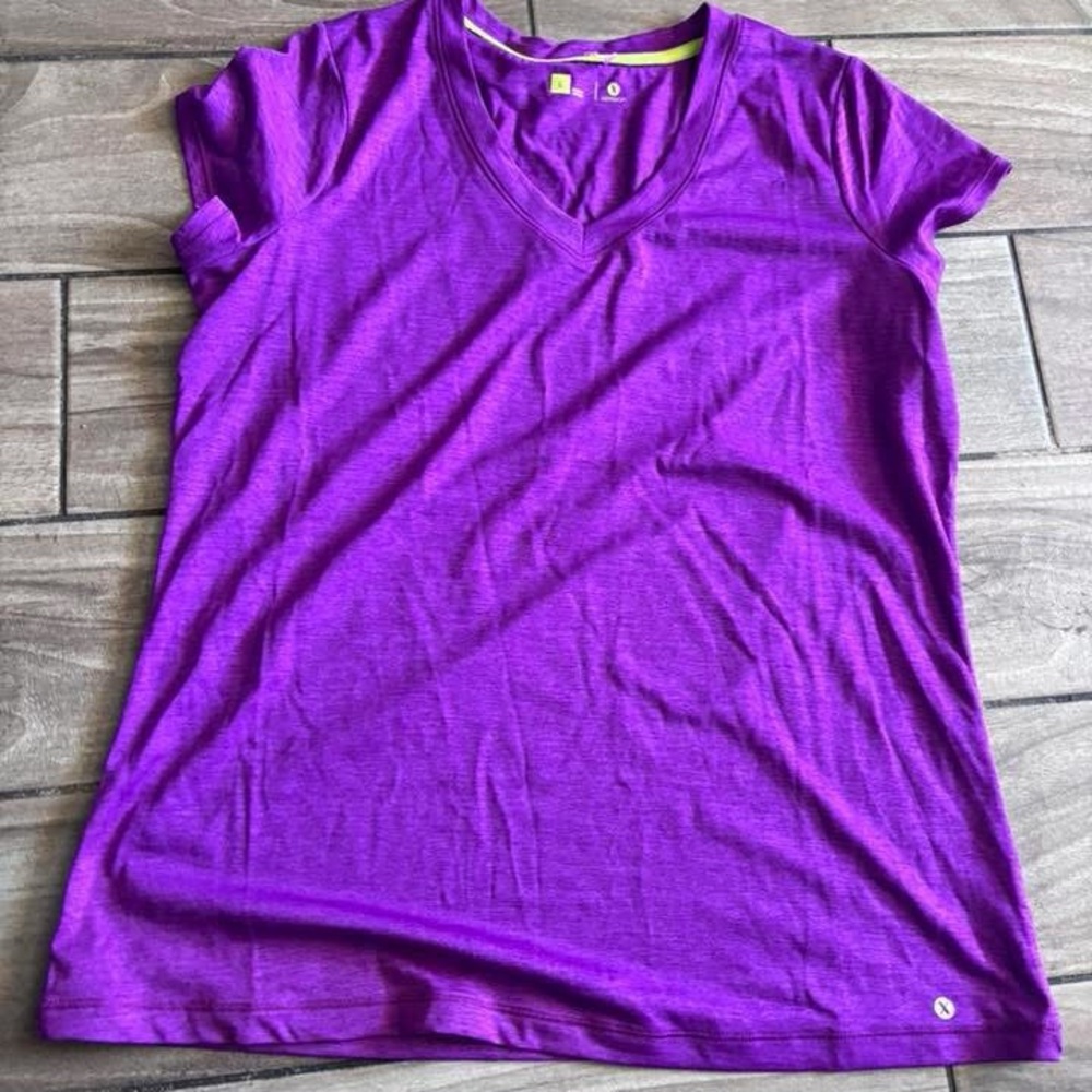 Xersion Bold Purple V-Neck Tee